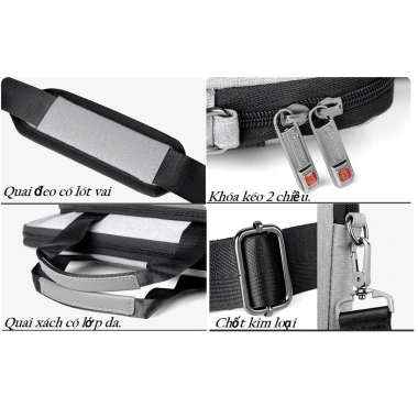 Túi chống sốc da PU cho Laptop & Macbook - Bảo vệ tối đa, Giá giảm 288k
