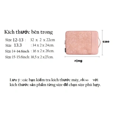 Túi chống sốc da pu mịn bảo vệ laptop và MacBook - Giá chỉ 180.000 VNĐ, giảm mạnh 8