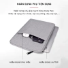 Túi chống sốc đựng laptop MacBook 2 ngăn quai màu xám, chống nước 13‑15.6 inch, nam nữ - Giá 43.000 6