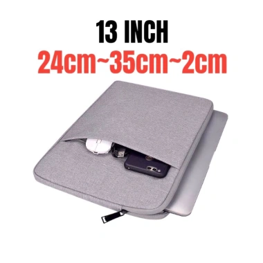 Túi chống sốc đựng laptop MacBook 2 ngăn quai màu xám, chống nước 13‑15.6 inch, nam nữ - Giá 43.000 10 Túi chống sốc đựng laptop MacBook 2 ngăn quai màu xám, chống nước 13‑15.6 inch, nam nữ - Giá 43.000 10
