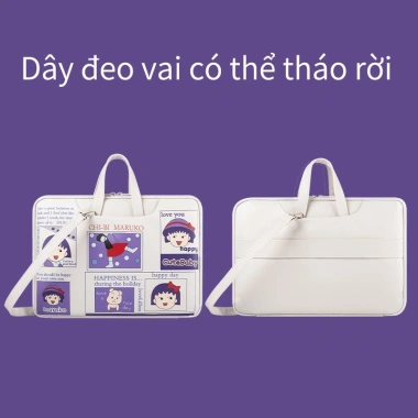 Túi chống sốc đựng laptop nhập khẩu da chống thấm nước dây đeo chéo tiện lợi - Giá 145.000 VND