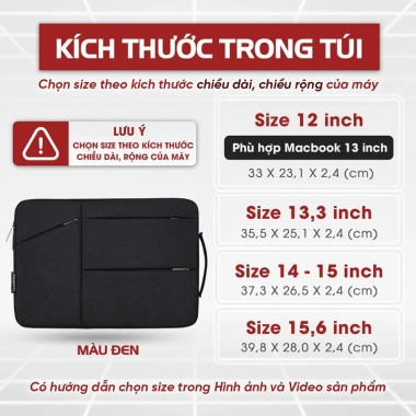 Túi chống sốc GUBAG CS07 đa năng, nhiều ngăn, quai xách thời trang - bảo vệ laptop, 299.000₫ 5