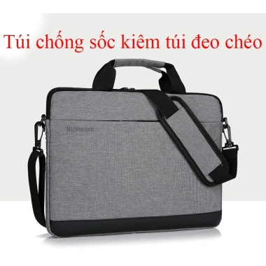 Túi chống sốc Huiphone cho laptop, thiết kế đeo chéo tiện lợi, giảm giá 19.9k