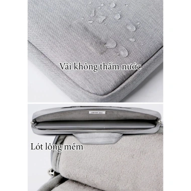 Túi chống sốc laptop Brinch BW-281 có quai xách, bảo vệ laptop, giảm giá 190.000 VND