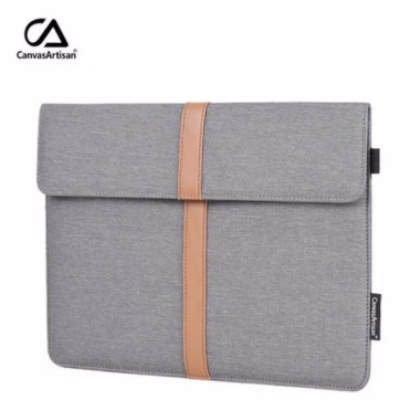 Túi chống sốc laptop cao cấp 2 ngăn 12-15.6 inch, chống nước, sọc vàng - 169k