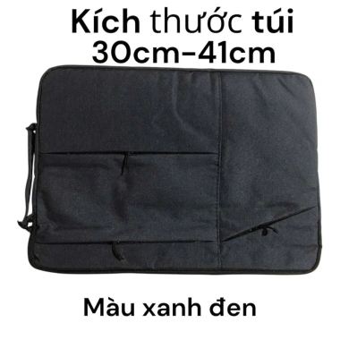 Túi chống sốc laptop có quai xách 2 ngăn, bảo vệ MacBook 13‑15.6 inch chống va đập, giá rẻ 48k 10