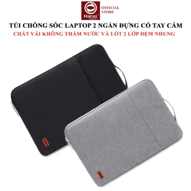 Túi chống sốc laptop HARAS 004 - Chống thấm nước, đệm shock, chỉ 79.000đ