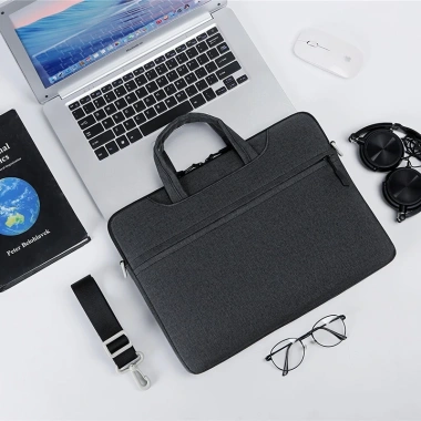 Túi chống sốc Laptop LÓT NHUNG 14‑15‑15.6 inch chống thấm nước, dây đeo chéo - Giá 182.500₫