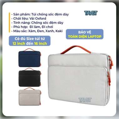 Túi Chống Sốc Laptop & MacBook 13-14-15.6 inch - Chống Nước, 2 Ngăn, Giá 190.188 VND 6