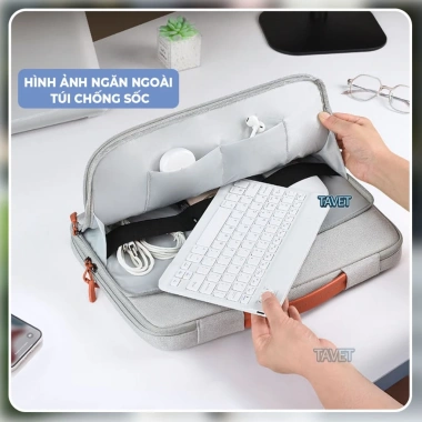 Túi Chống Sốc Laptop & MacBook 13-14-15.6 inch - Chống Nước, 2 Ngăn, Giá 190.188 VND 7
