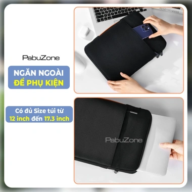 Túi Chống Sốc Laptop MacBook Bảo Vệ 360 Độ 13-15.6 inch PabuZone - Giá 131.750 VND