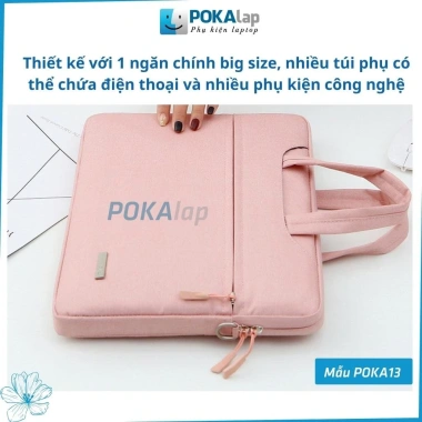 Túi chống sốc laptop POKA13 vải Oxford chống thấm nước 13-15.6 inch Unisex 3 Túi chống sốc laptop POKA13 vải Oxford chống thấm nước 13-15.6 inch Unisex 3