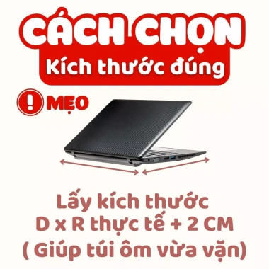 Túi Chống Sốc Laptop Royal 1 Quai Kéo Dày Dặn Đa Kích Thước, Giá 65.000₫