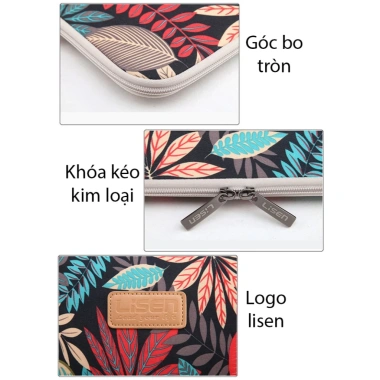 Túi chống sốc LISEN bảo vệ laptop iPad hoa đỏ - Giá chỉ 160.000đ 3