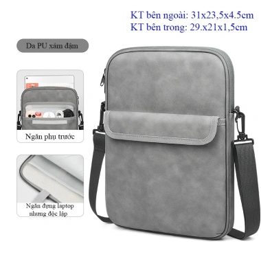 Túi chống sốc MacBook MTB da PU cao cấp - Giá chỉ 193.000đ, bảo vệ laptop