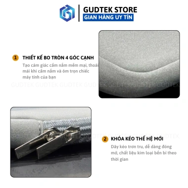 Túi Chống Sốc Neoprene Basic 1-2 Ngăn Laptop Macbook – Chống Chấn Góc, Chống Trầy Xước, Giá 115k