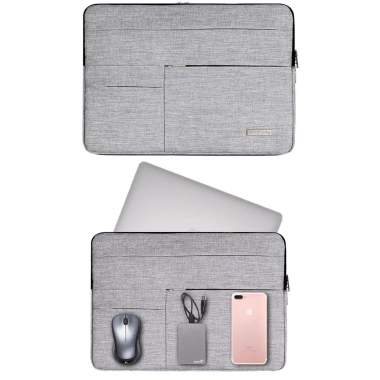 Túi chống sốc nhiều ngăn cho Macbook Laptop 11-15.6 inch - Màu ghi đen, 169k 3