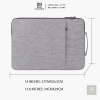 Túi chống sốc Tab Laptop 2 ngăn quai xách chống nước 13.3-15.6 màu xám, 43.000₫ 6