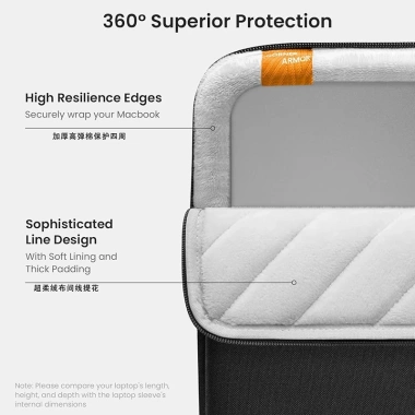 Túi Chống Sốc Tech Protective 360 A13 cho Macbook Laptop 13 14 15 16 inch Bảo Vệ 360% Giá Giảm 20%
