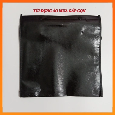Túi chống thấm đựng quần áo mưa nhỏ gọn, màu đen, phù hợp cốp xe và ba lô