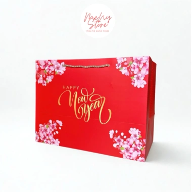 Túi chúc mừng năm mới cỡ to đại - Đựng giỏ quà, lẵng quà Tết Menystore giá 32.000₫ 3
