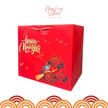 Túi chúc mừng năm mới cỡ to đại - Đựng giỏ quà, lẵng quà Tết Menystore giá 32.000₫ 7