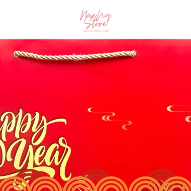 Túi chúc mừng năm mới cỡ to đại - Đựng giỏ quà, lẵng quà Tết Menystore giá 32.000₫ 8