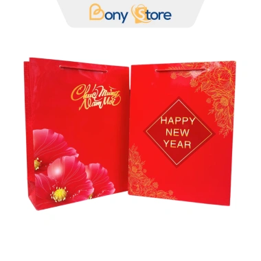 Túi Chúc Mừng Năm Mới Đỏ Duplex Dày Đẹp Túi Đựng Quà Tết Giao Mẫu Ngẫu Nhiên 12.000₫ 2