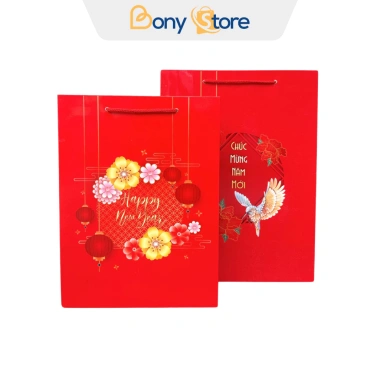 Túi Chúc Mừng Năm Mới Đỏ Duplex Dày Đẹp Túi Đựng Quà Tết Giao Mẫu Ngẫu Nhiên 12.000₫ 6