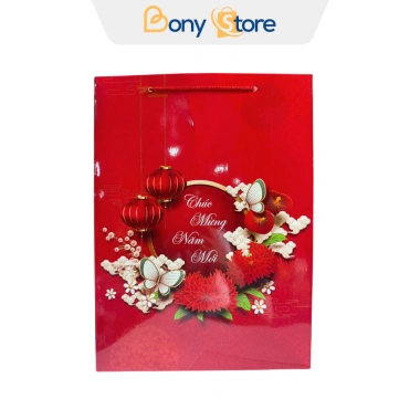 Túi Chúc Mừng Năm Mới Đỏ Duplex Dày Đẹp Túi Đựng Quà Tết Giao Mẫu Ngẫu Nhiên 12.000₫ 8