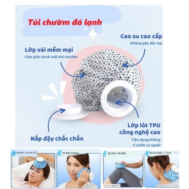 Túi chườm đá lạnh Reheal 26cm - Giảm chấn thương khi tập thể thao, đá bóng, chườm lạnh giá 38.000 VND