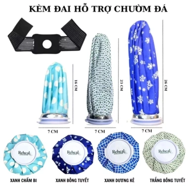 Túi chườm đá lạnh Reheal 26cm - Giảm chấn thương khi tập thể thao, đá bóng, chườm lạnh giá 38.000 VND
