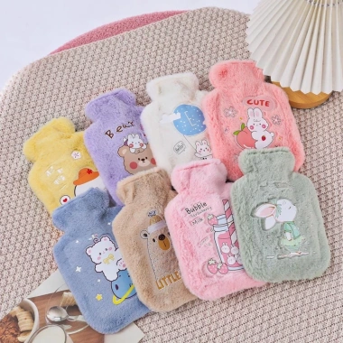 Túi chườm giữ nhiệt lông thỏ mềm mại giảm đau bụng kinh, thư giãn - chỉ 55k 2