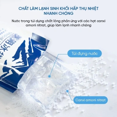 Túi Chườm Lạnh Cấp Tốc Đá Nén Không Cần Nước - Làm Lạnh Sinh Học Giá 29.000₫