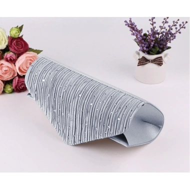 Túi Clutch Đeo Vai Nữ Sang Trọng Màu Bạc 2 Túi Độc Đáo Giá Chỉ 840.000₫