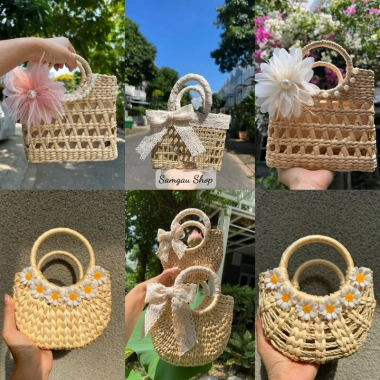 Túi cóc lục bình Vintage xinh xắn cho Mẹ và bé - Đi biển, chụp ảnh, giá chỉ 45.000đ 2