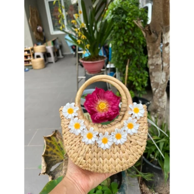 Túi cóc lục bình Vintage xinh xắn cho Mẹ và bé - Đi biển, chụp ảnh, giá chỉ 45.000đ 6