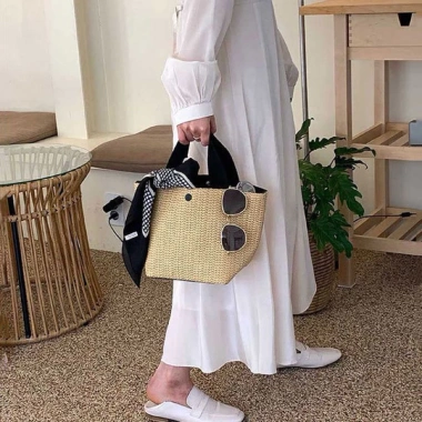 Túi cói cầm tay hot nhất Instag, cao cấp, giá chỉ 27.000₫ giảm từ 35.100
