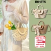 Túi Cói Đeo Chéo Nữ Vintage KAHAT, Khóa Tiện Lợi, Phù Hợp Du Lịch – Chỉ 87.220₫