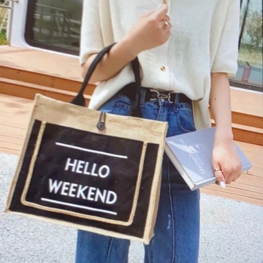 Túi Cõi Đi Biển Hello Weekend – Túi Du Lịch Siêu Nhẹ, Thời Trang, FREESHIP 39.999₫