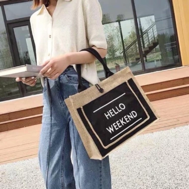 Túi Cõi Đi Biển Hello Weekend – Túi Du Lịch Siêu Nhẹ, Thời Trang, FREESHIP 39.999₫