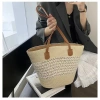 Túi cói đi biển kẻ sọc size to đeo vai, khóa kéo tiện lợi, giảm giá 106.000₫ 8