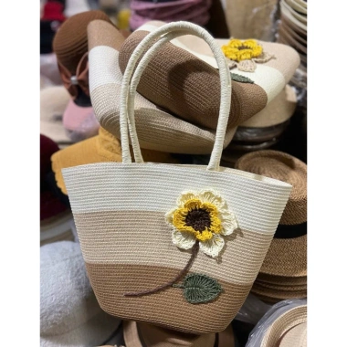 Túi Cói Đi Biển Sang Chảnh - Thiết Kế Hoa Hướng Dương, Giá Chỉ 99k 10 Túi Cói Đi Biển Sang Chảnh - Thiết Kế Hoa Hướng Dương, Giá Chỉ 99k 10