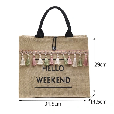 Túi cói đi biển và du lịch Hello Weekend Tua Rua Giá chỉ 59.000 giảm tới 15% 2 Túi cói đi biển và du lịch Hello Weekend Tua Rua Giá chỉ 59.000 giảm tới 15% 2