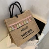 Túi cói đi biển và du lịch Hello Weekend Tua Rua Giá chỉ 59.000 giảm tới 15% 3
