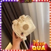 Túi Cói Đi Biển Vintage Đính Hoa Cúc - Cổ điển, Siêu nhẹ, Giá 72.321₫