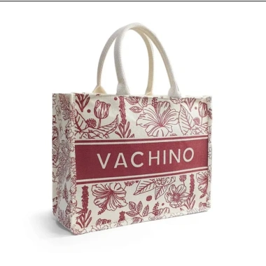 Túi cói du lịch Vintage VACHINO TX038 - hoa lá mát, thân thiện môi trường, bảo hành 12 tháng, chỉ 87.000₫ 4