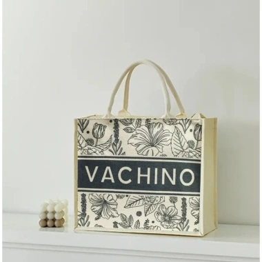 Túi cói du lịch Vintage VACHINO TX038 - hoa lá mát, thân thiện môi trường, bảo hành 12 tháng, chỉ 87.000₫ 7