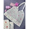 Túi cối handmade đính hoa xinh đi biển cafe học, giảm giá 139k 10