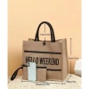 Túi Cói Hello Weekend kèm ví - Phong cách Hàn Quốc, du lịch biển 49.000 VND 2
